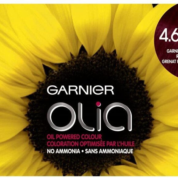 Garnier Olia Permanent Oil Powered Hair Color, 4.62 Dark Garnet Red - Picture 8 of 8